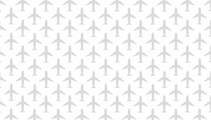 Airplane Seamless Pattern Minimal Travel Icon Background © Zayyan 