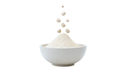 Yeast Granules Falling into a Bowl of Yeast