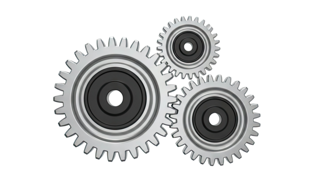 Interlocking Gears - Powered by Adobe