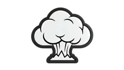 Stylized explosion cloud icon