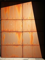 Industrial metal sheeting, for a raw and edgy loft-style aesthetic,  urban,  background