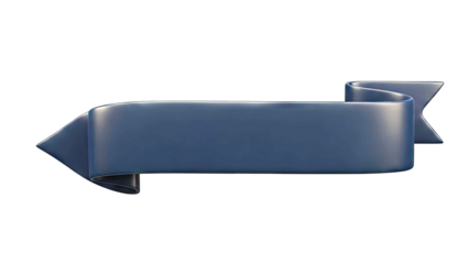 Dark Blue Ribbon Banner