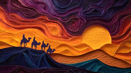 Layered paper art depiction of a red panda resting on tree branches amidst lush green bamboo leaves.