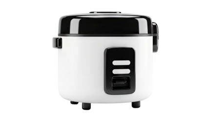 Modern White and Black Rice Cooker