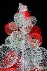 Glowing Wireframe Christmas Tree