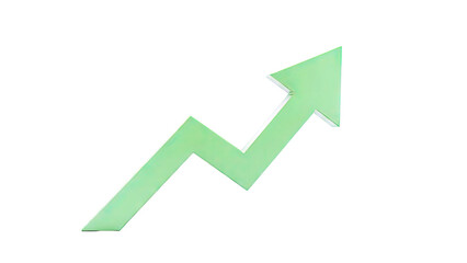 Green arrow graph pointing upwards