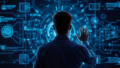 Digital Technology and AI Network Visualization