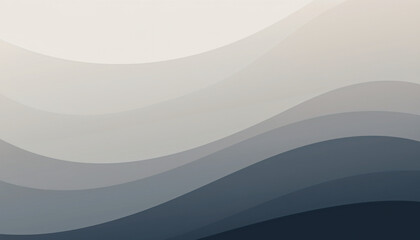 Modern abstract wave design with soothing color palette