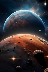 planet in space
