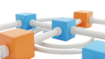 Abstract Network of Interconnected Cubes