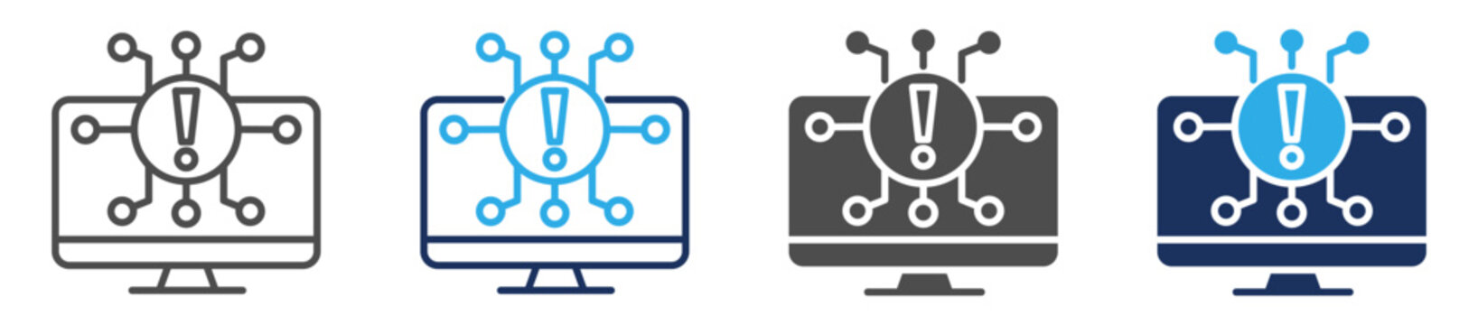 digital information icon sheet with multi style