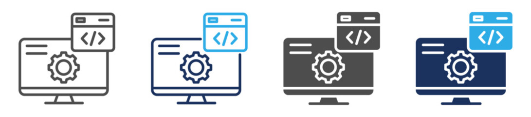 programming icon sheet with multi style