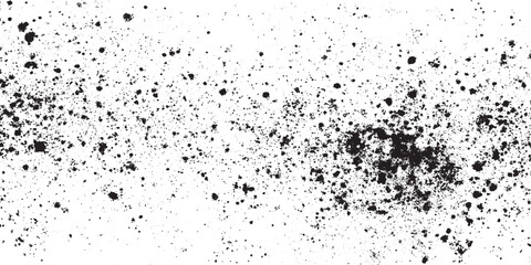 Obraz premium Black dust Ink Splatter Texture Grunge Abstract Background Design Distressed overlay texture, Abstract textured effect. Vector Illustration. Black isolated 