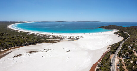 Beach from Bremer Bay and the turquoise Water of the southern Ocean, Great Australian Bay, Fitzgerald River Nationalpark, western australia, down under, australia