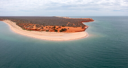 Aerial View of the Peninsula Francois Peron in Western Australia, World Heritage, Western Australia, Australia, Ozeanien