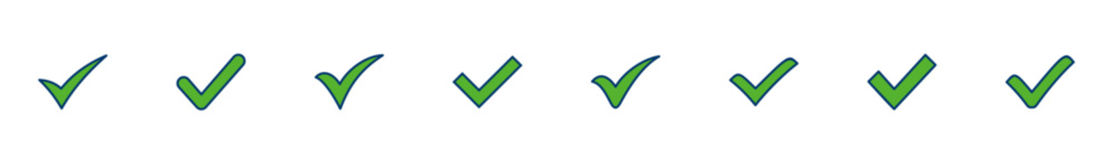 Check icon vector isolated on white background. check mark icon. check list button icon. Tick