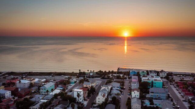 Sunset over St. Pete beach