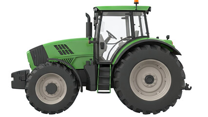 Obraz premium Green Tractor with Large Tires