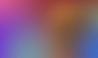 Fototapeta premium Vibrant Multi Color Grainy Gradient Background with Rainbow Tones and Noise Texture for Trendy Design
