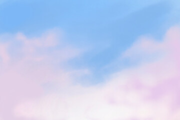 Obraz premium pink sky and clouds