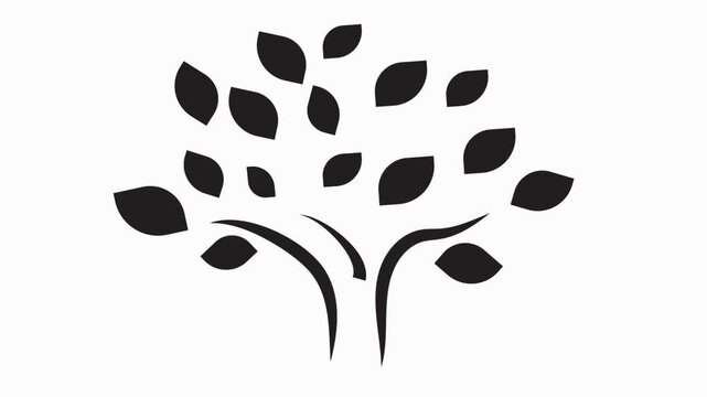 tree  icon animation  simple flat