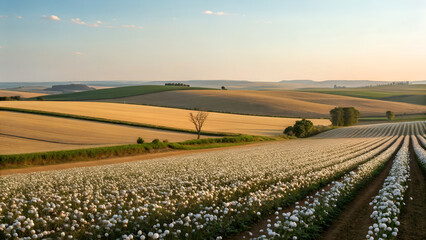 medium-distance-view-of-cotton-plants-across-field