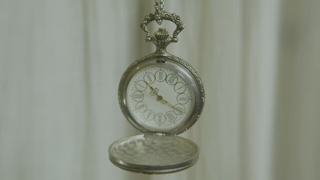Detailed macro shot of a vintage watch face.