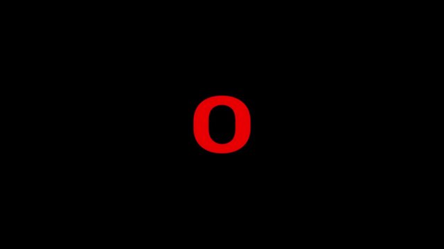 A vibrant red number three stands out boldly against a deep black background, offering a strong visual for countdowns, scoring, or numerical emphasis in projects