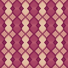 A pattern of pink and white squares