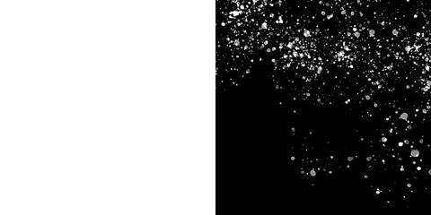 Fototapeta premium Realistic Snowfall Overlay, snowflake overlay for holiday, Realistic dense glitter particles. Falling Snow Texture on Transparent Background