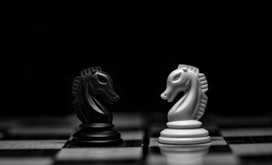 black chess pieces