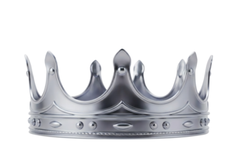 Silver Crown Royal King Queen Monarchy Ruler Regal Majestic