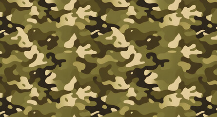 military, camouflage, camo, pattern, seamless, background, army, tactical, combat, defense, warfare, uniform, textile, fabric, print, repeat, repeating, texture, design, vector, illustration, green, b © mrpixel