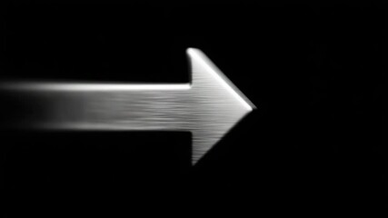 Moving arrows on a black background create a dynamic visual effect suitable for design projects and digital content in microstock markets