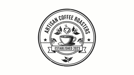 Artisan Coffee Roasters Logo Design Element.