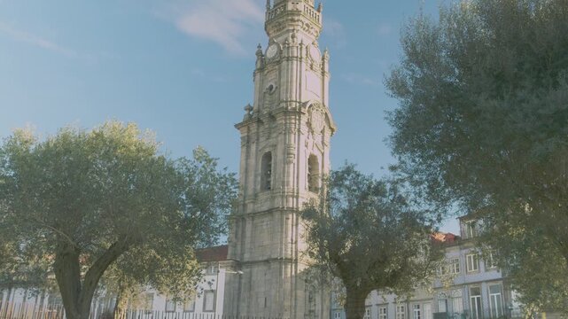 Close up of the architectural details of the town hall.
