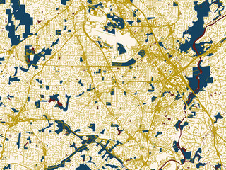 Fototapeta premium Urban map background of Smyrna, Georgia