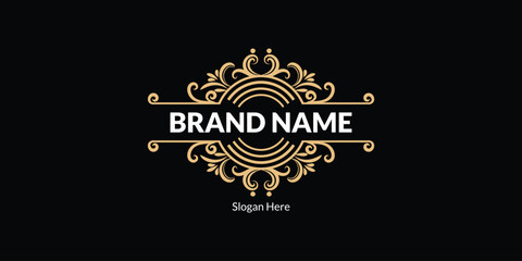 Vector elegant vintage logo decorative divider design fully editable high quality