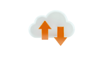 Cloud Upload and Download Icons