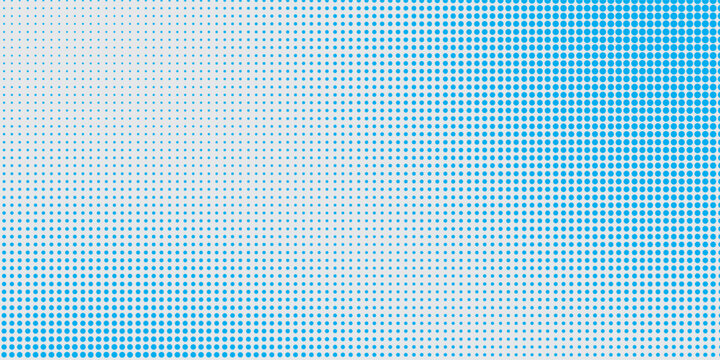 Minimalist blue halftone dots background suitable for business presentations and digital media