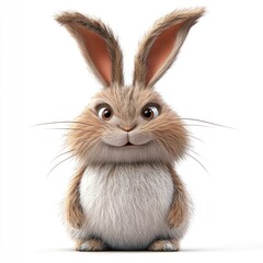 Obraz premium Furry hare illustration animal rabbit.