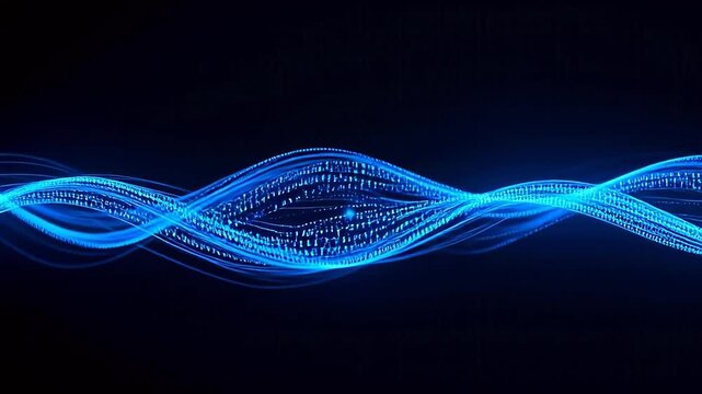 abstract blue wave background