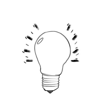 Over thinking lamp pencil sketch loop animation 