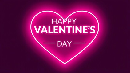 Celebrate valentine's day with neon heart