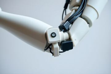 Robotic arm joint showcasing advanced bionic technology