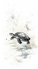 Obraz premium Reptile animal turtle wildlife.