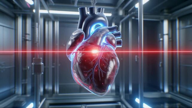 Bioprinted Human Heart Scaffold Made of Transparent Hydrogel