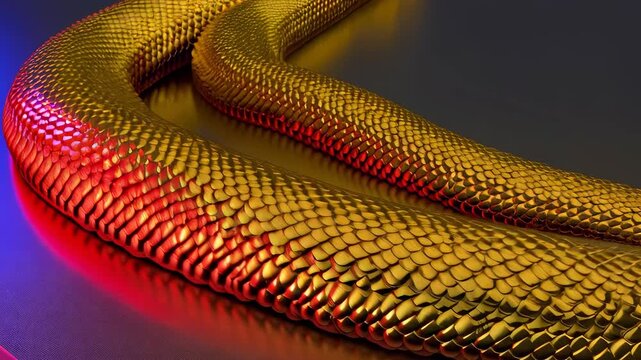 Golden Snake Skin Texture