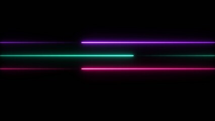 Futuristic speed lines with turquoise and magenta neon light trails on Generate title without using the word "Title:" before it. black background
