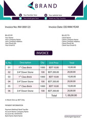 Creative, modern, unique, clean, and professional Creative & corporate company business letterhead and invoice editable. template design with color and concept variation bundle.